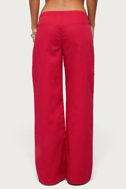 Kala Grommet Low Rise Baggy Jeans