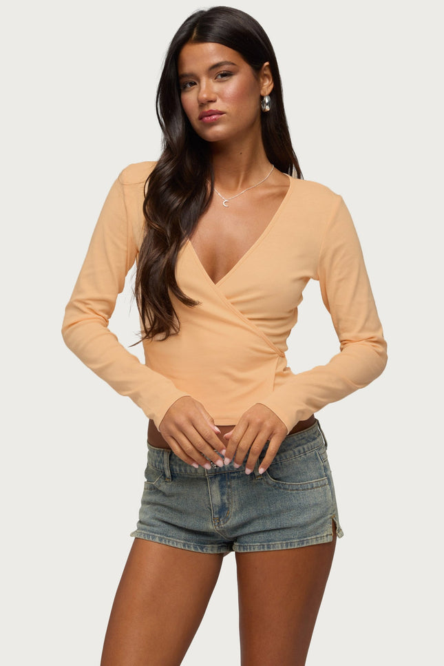 Fonteyn Wrap Top - Orange