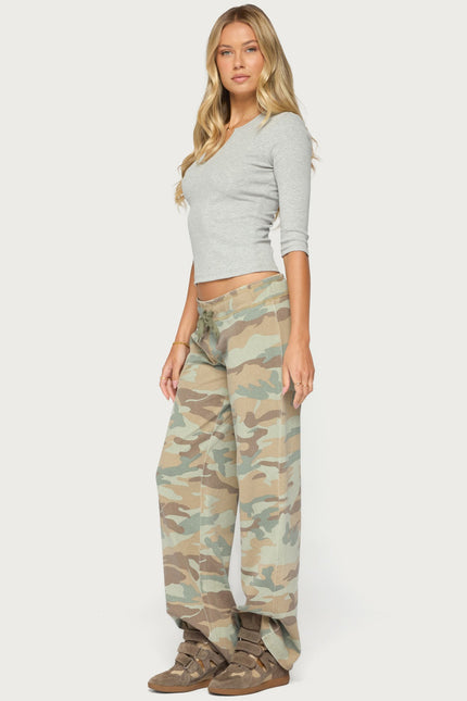 Quila Ribbed Three-Quarter Sleeve Top - Gray Melange
