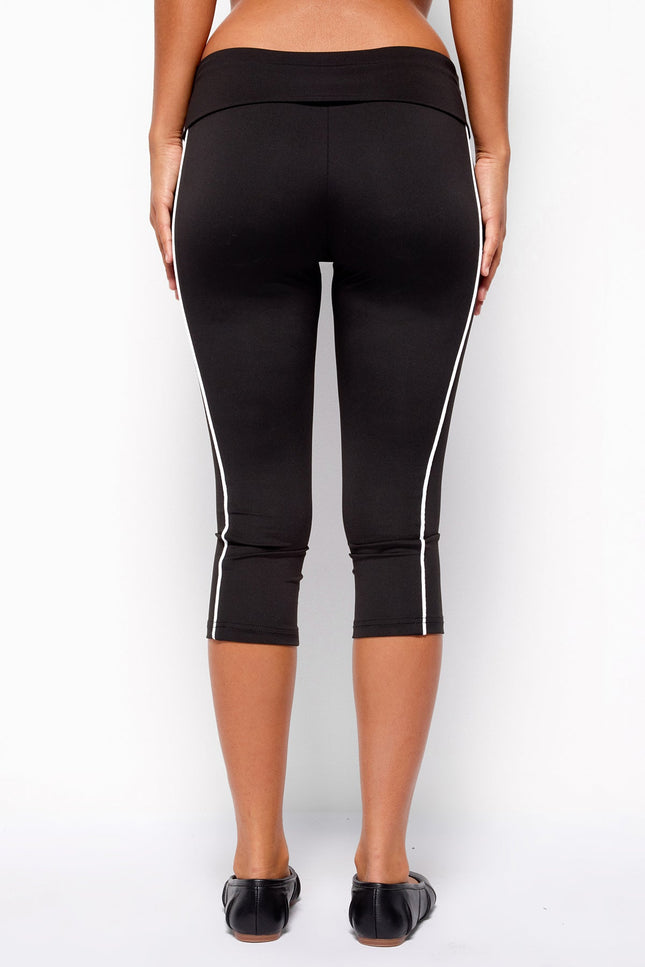 Halleigh Stripey Foldover Capri Pants