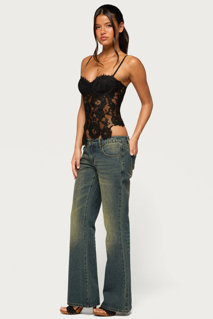 Haizley Floral Lace Corset