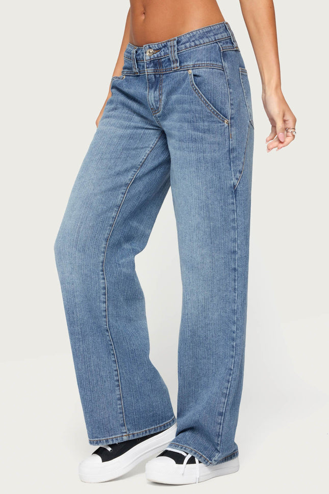 Faya Baggy Low Rise Jeans