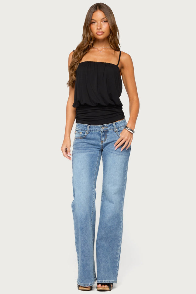 Vali Built In Bra Backless Top - Black