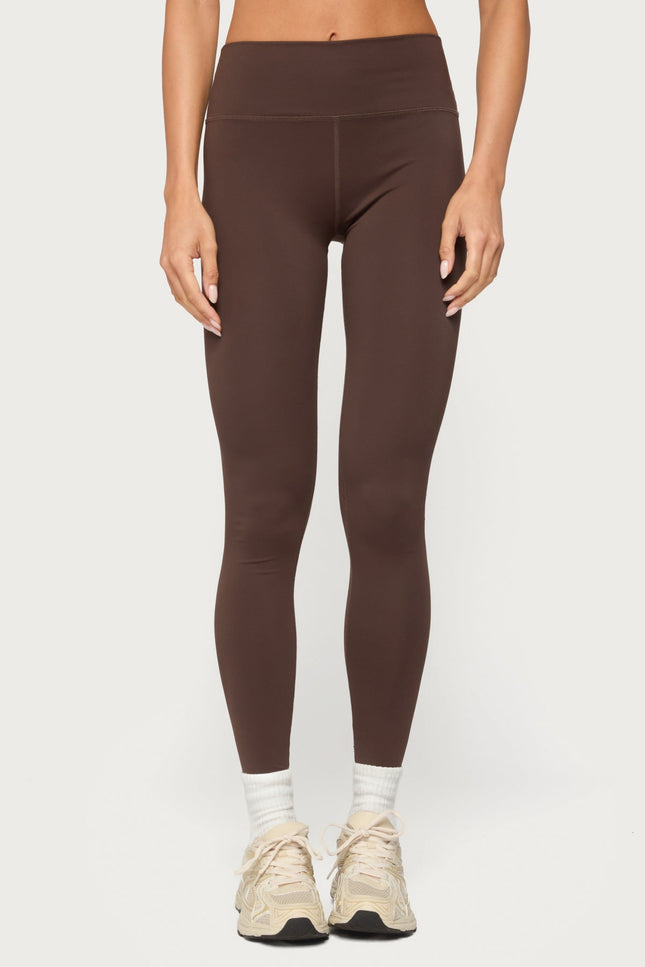 Faery High Rise Leggings - Brown