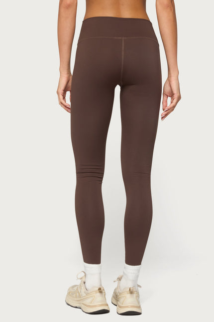 Faery High Rise Leggings - Brown