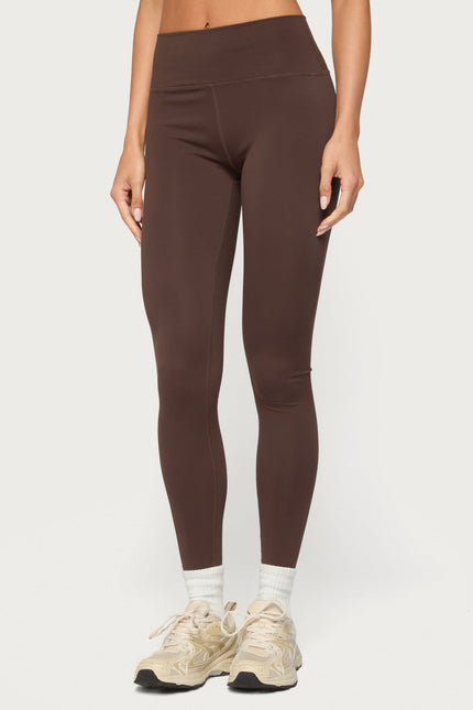 Faery High Rise Leggings - Brown