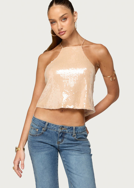 Dazz Sequin Top