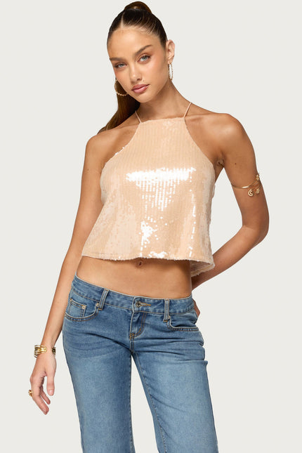 Dazz Sequin Top